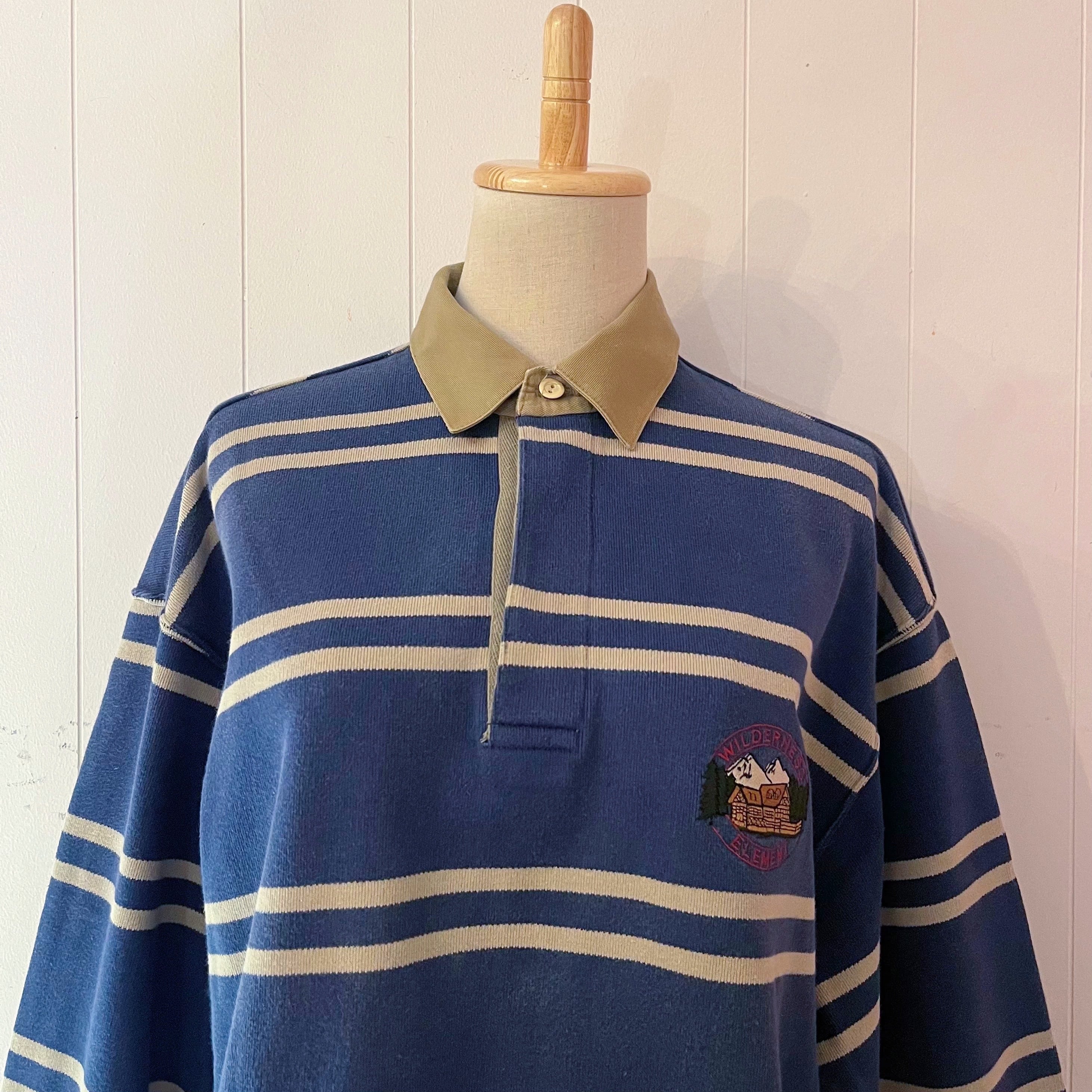 lodge embroidery rugger shirt