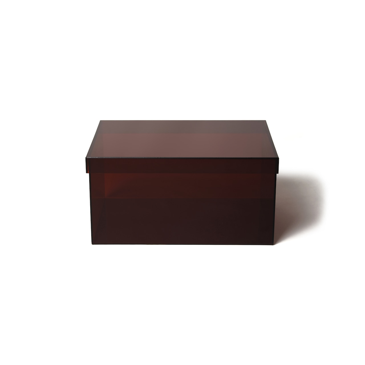 MULTI USE COLORED ACRYL BOX -BROWN | カラーアクリルボックス