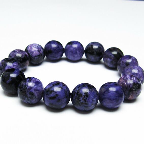 チャロアイト ブレスレット 15mm 一点物 おまかせ便 111-32111