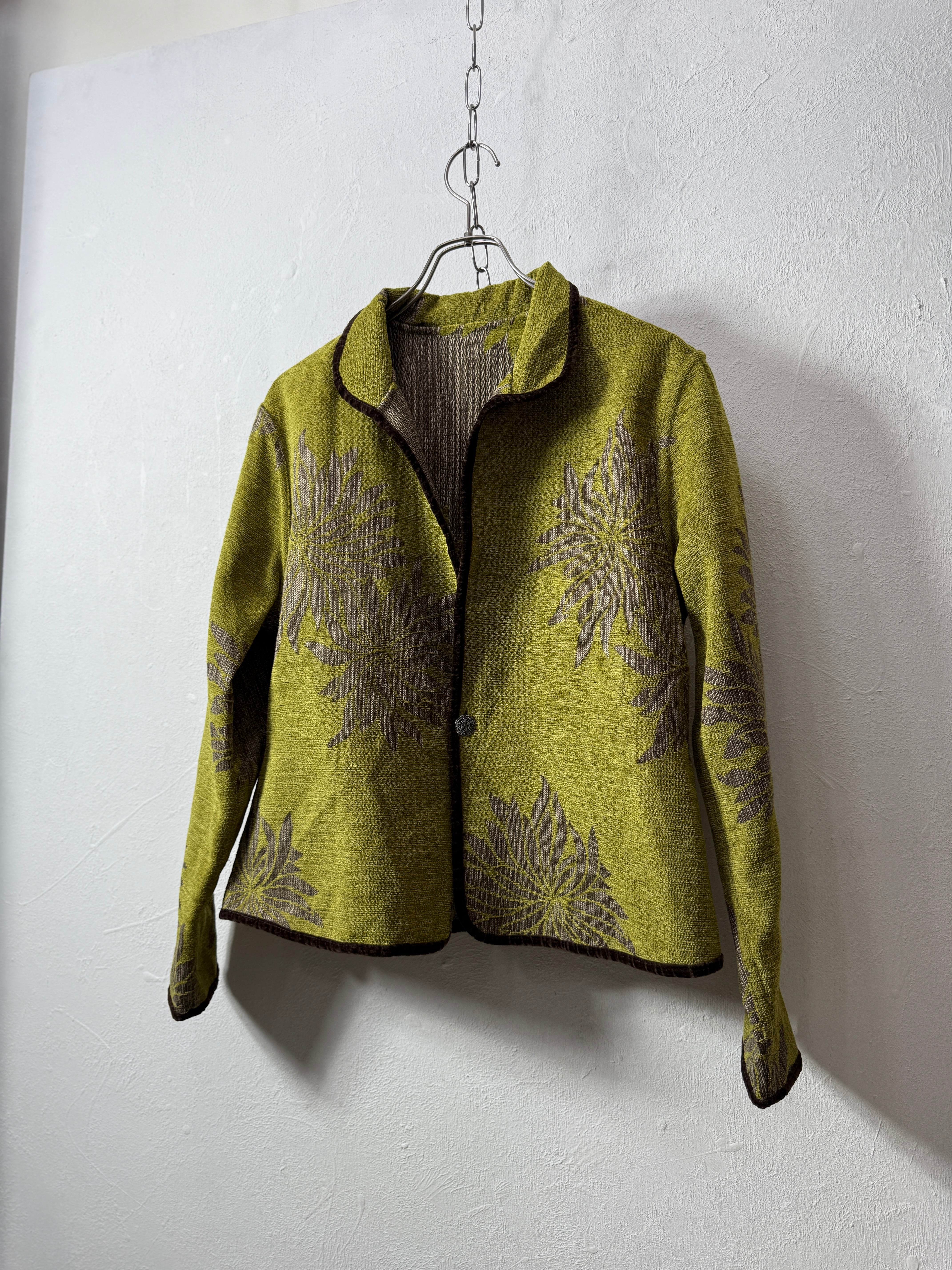 00’s Reversible Botanical Jacquard Jacket