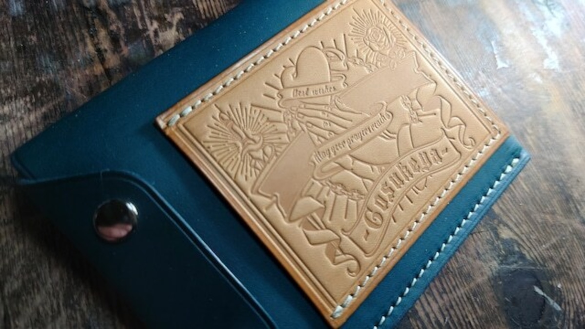 Wallet So Easy Rider Riders Mini Wallet 改 Extra Hard Version Sword & Rose | 五助屋レザー