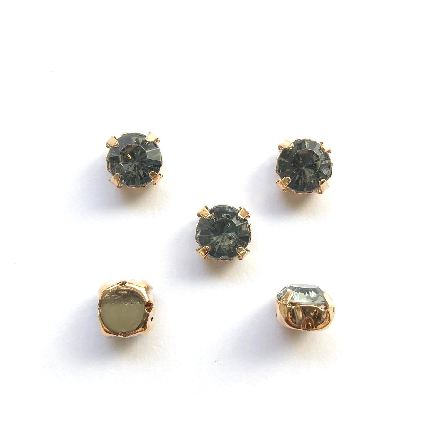 宝石風ラウンドビジューカボションS（9mm/クリア） | Dua