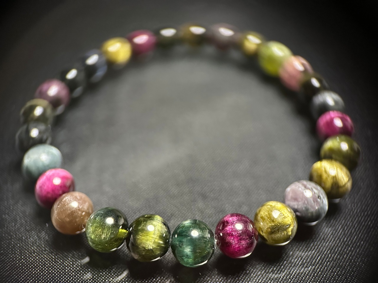 キャッツアイトルマリンブレスレット