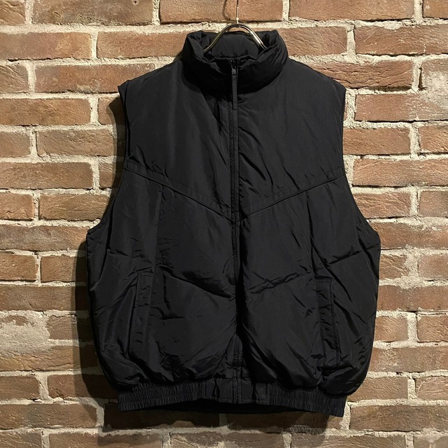 【Caka act3】Black Coloring Loose Down Vest