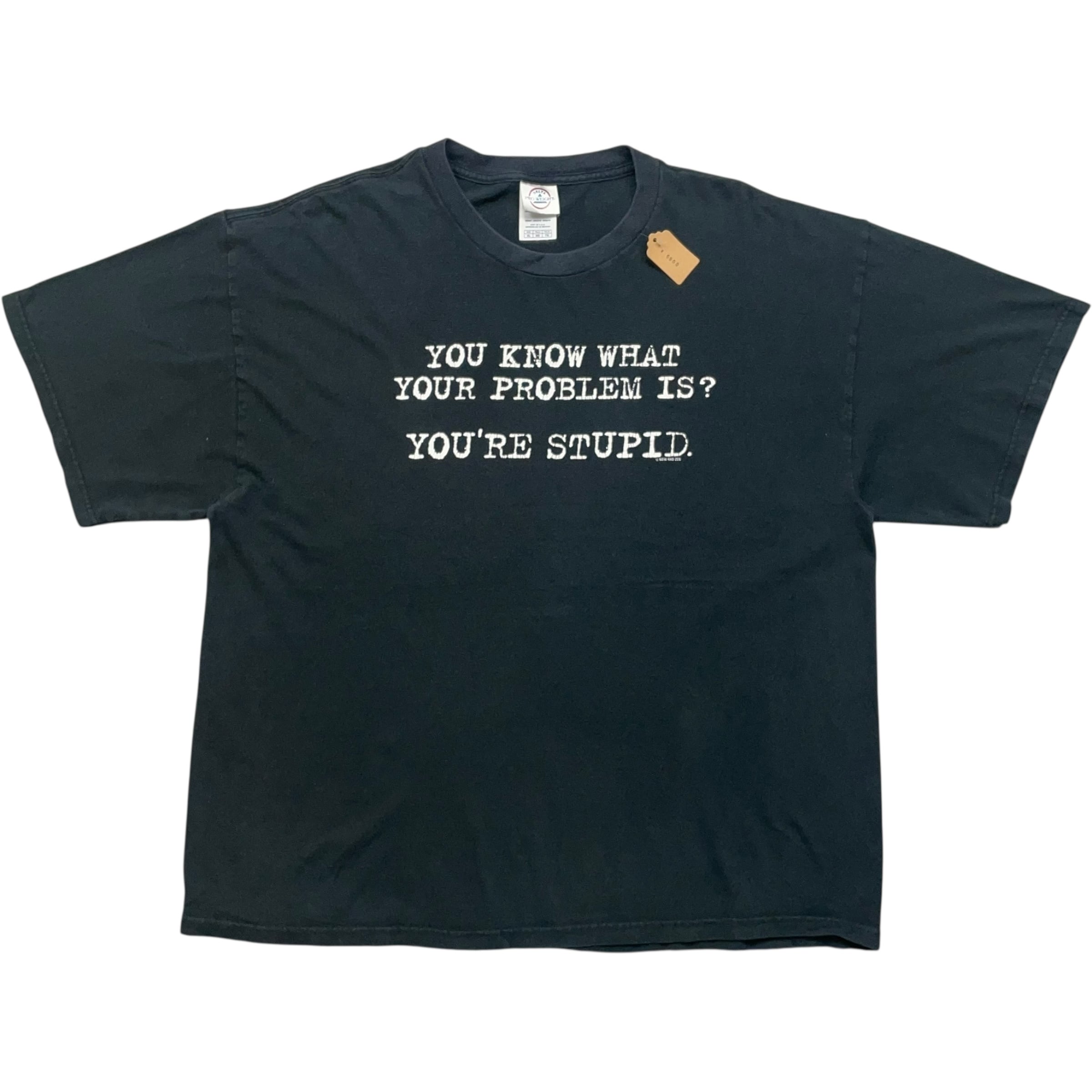 《XL》DELTA デルタ Tシャツ メッセージ フロントプリント ブラック no.8687