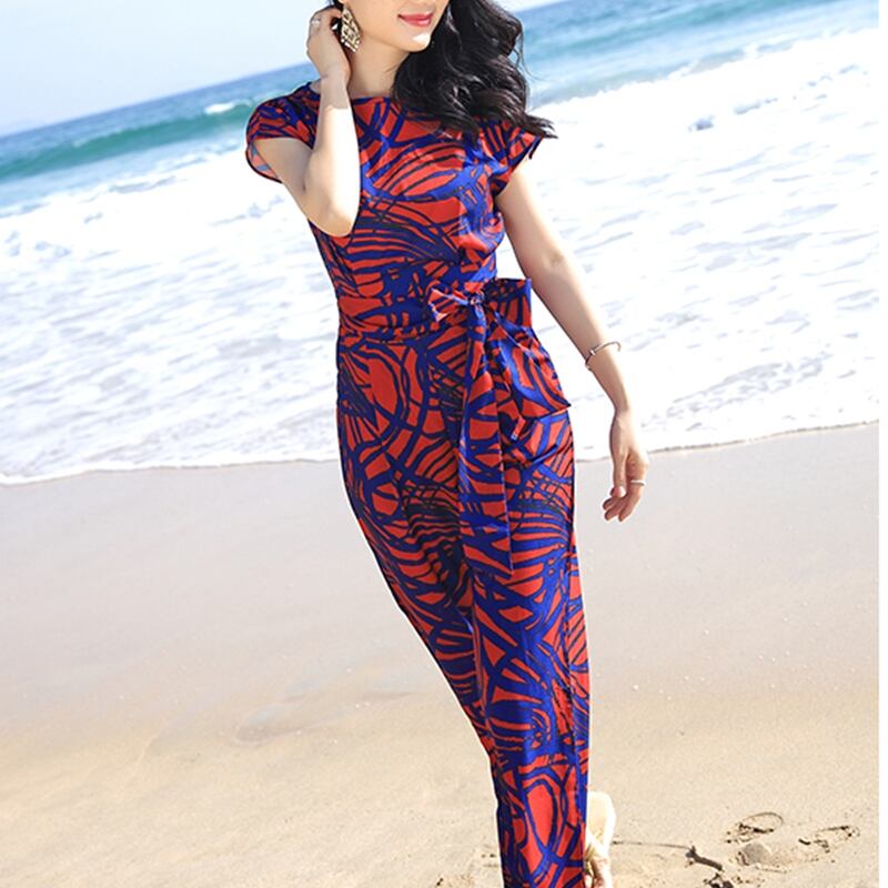 ウエストリボン オールインワン サロペット