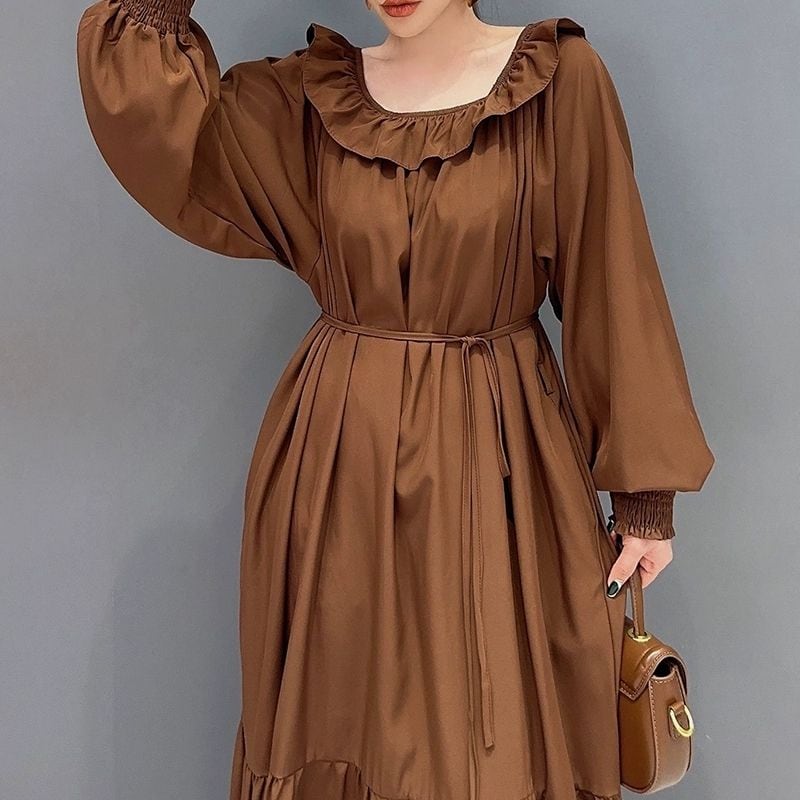 ROYAL BLUE FRILL DRESS M-9099 | Magniraff(マニラフ) モード系 ROYAL BLUE FRILL DRESS M-9099 | Magniraff(マニラフ) モード系