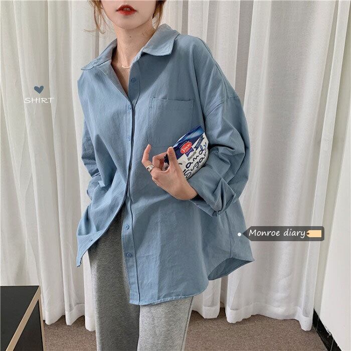 オータムウィンターシャツ ジャケット ブラウス スタンダードスタイル長袖スリーブ ロング レトロ 秋物 冬物 モンロー66158841638