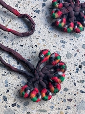 Tai Dam tribe／Vintage Fabric charm(3set)