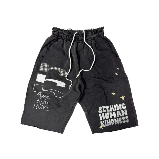 [HOMMLESS] hhh BIG SHORTS - WASHED BLACK 正規品 韓国ブランド 韓国通販 韓国代行 韓国ファッション ホームレス ホームリス 日本 店舗