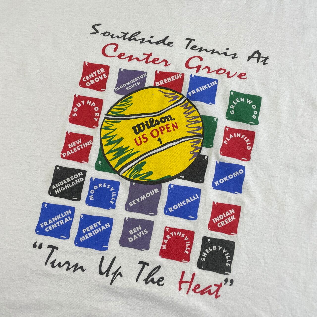 90年代 Wilson ウィルソン U.S.OPEN テニス プリントTシャツ メンズL 