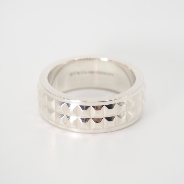 Tiffany&Co. 約21号 ダイヤモンドポイントスタッズリング シルバー925 ティファニー