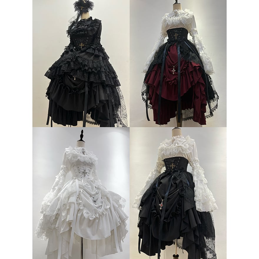 地雷系 ゴスロリ ドレス セットアップ ダークゴシック 闇かわいい