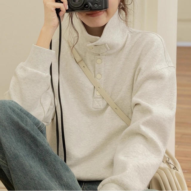 【トレーナー】 トレーナー レディース おしゃれ 韓国 スウェット トレーナー レディース カットソー 長袖 20代 30代 40代 春 秋 冬 レディース トップス 大人 可愛い ライトグレー S M L