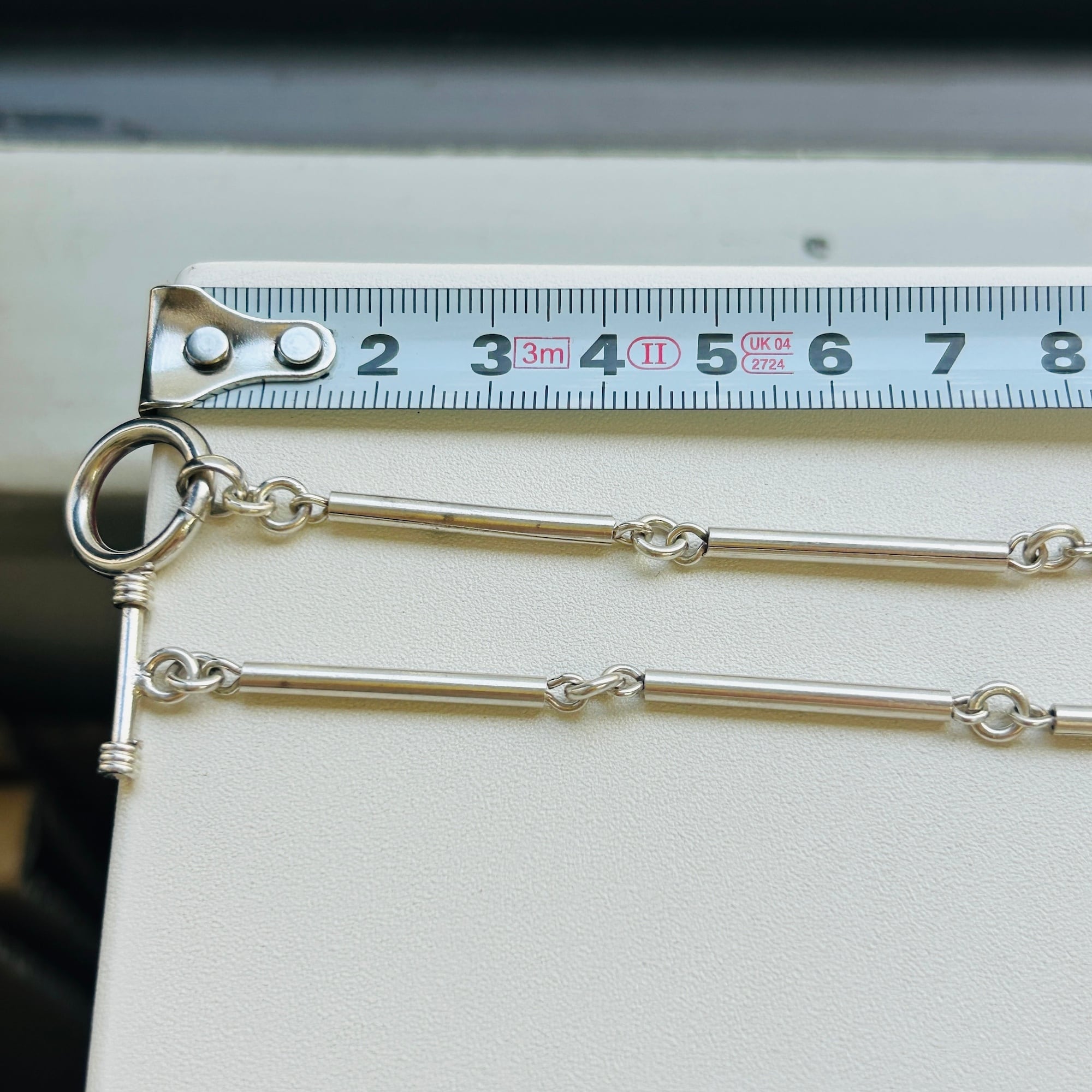 Mexico 925 トグルチェーンネックレス VINTAGE シルバー シルバー925 BEADS ＆ BAR トグルネックレス | Milo Antiques & Vintage