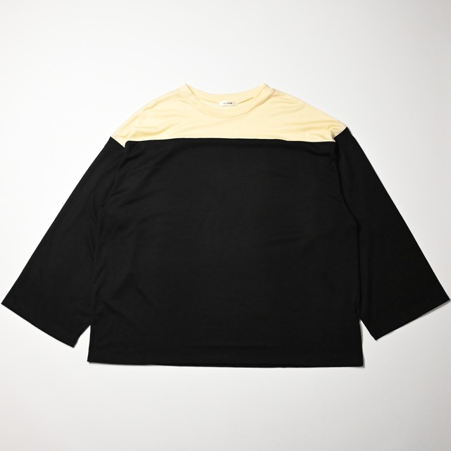 INTERIM / EXTRA FINE MERINO WOOL JERSEY HYPER BIG FOOTBALL L/S TEE