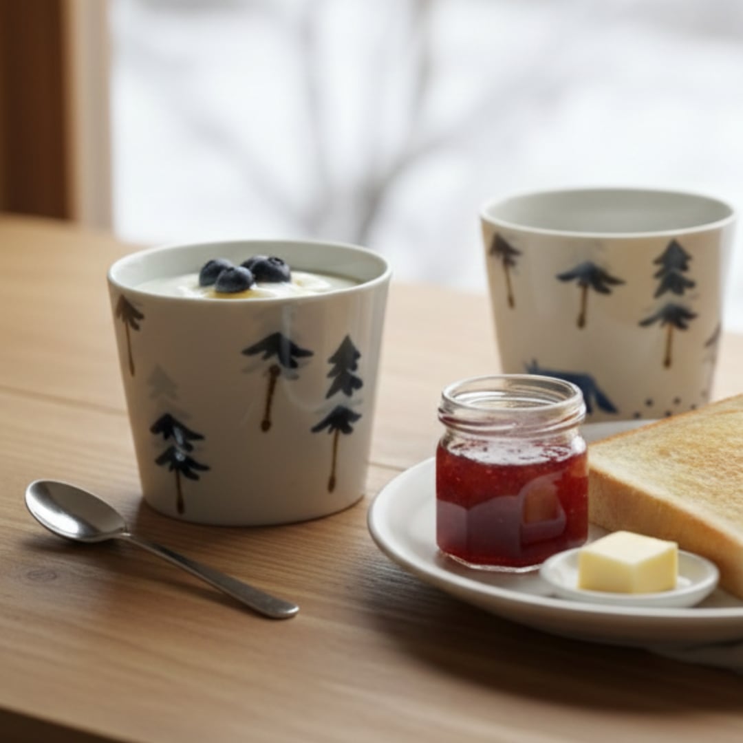 そばちょこ「森のあしあと」 十二月窯