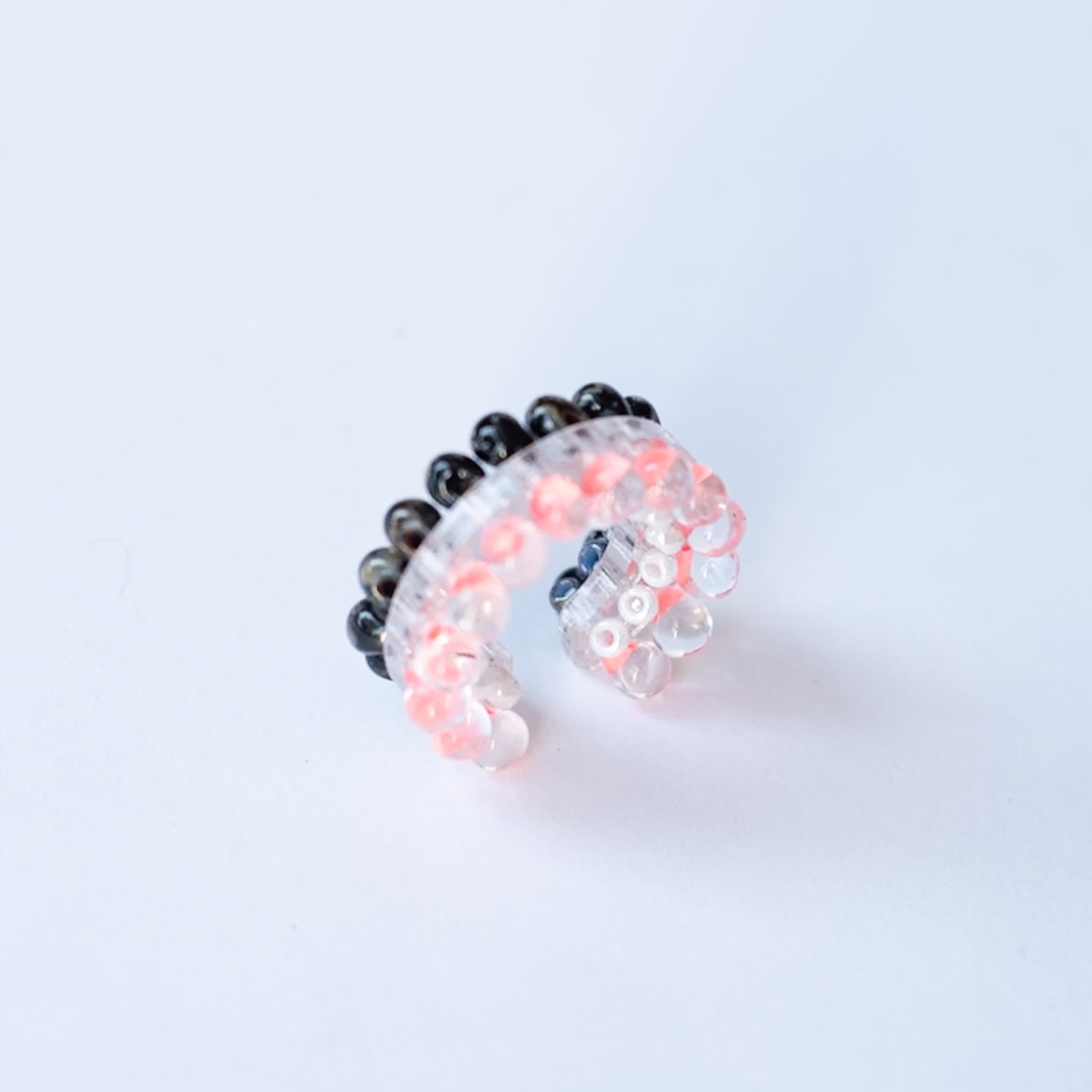 puzzle ring ear cuff bicolor [02]