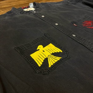 ナスングワム【Nasngwam】Indian motif Denim Shirt　XLサイズ