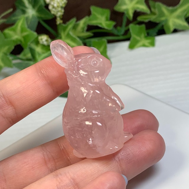 25.可愛いうさぎさん・ローズクォーツ