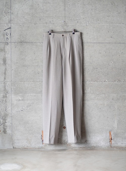 "BARRAGE" 1990s Wool rayon trousers
