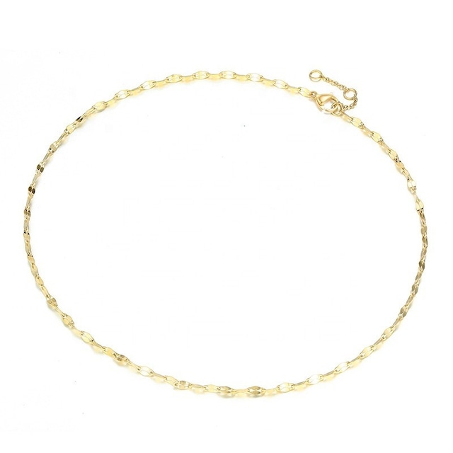 Lip-Shape-Chain-Link Necklace【GOLD】