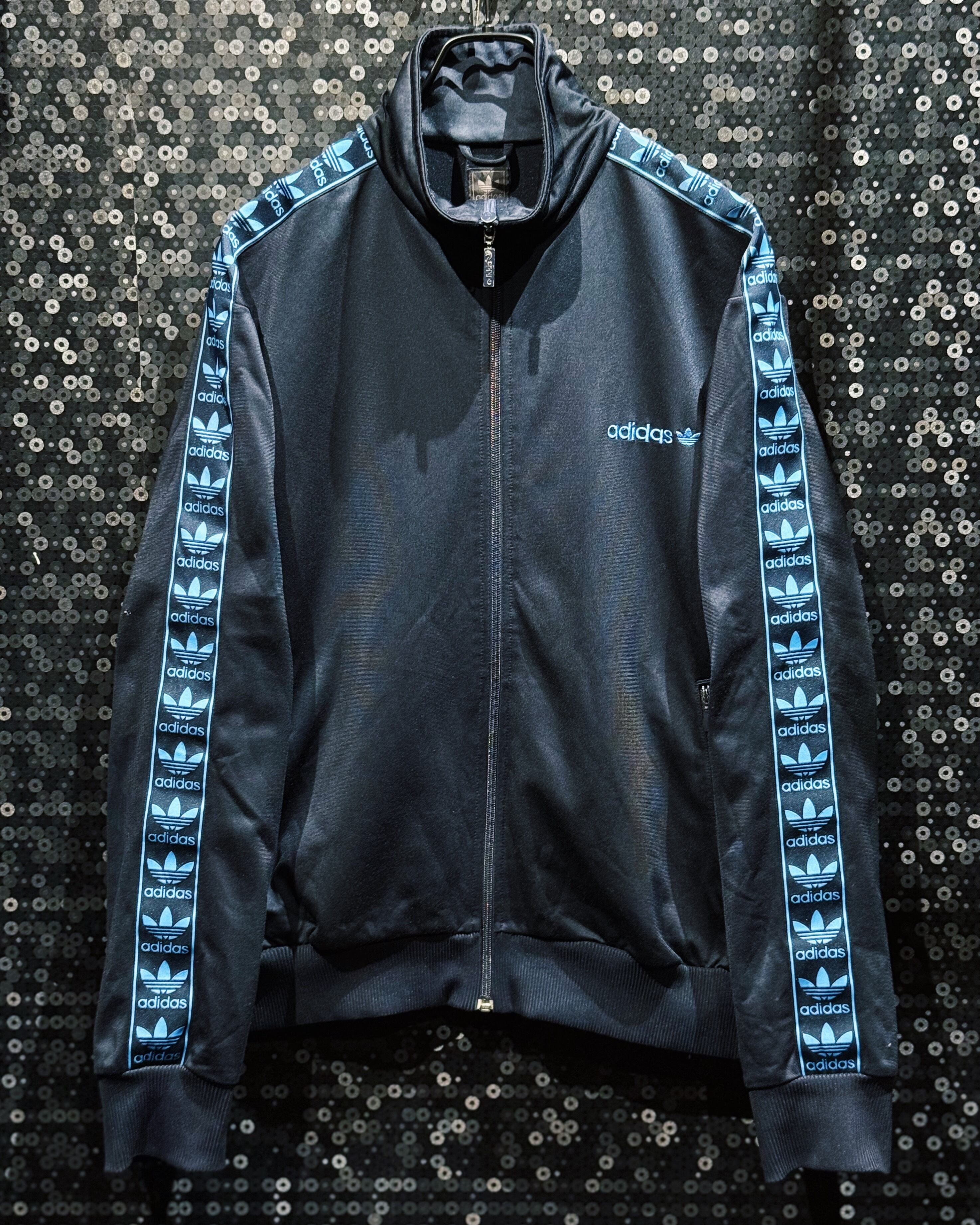 【ÆIEM】"adidas Originals"vintage Trefoil Series detail Track Jacket – Black × Blue