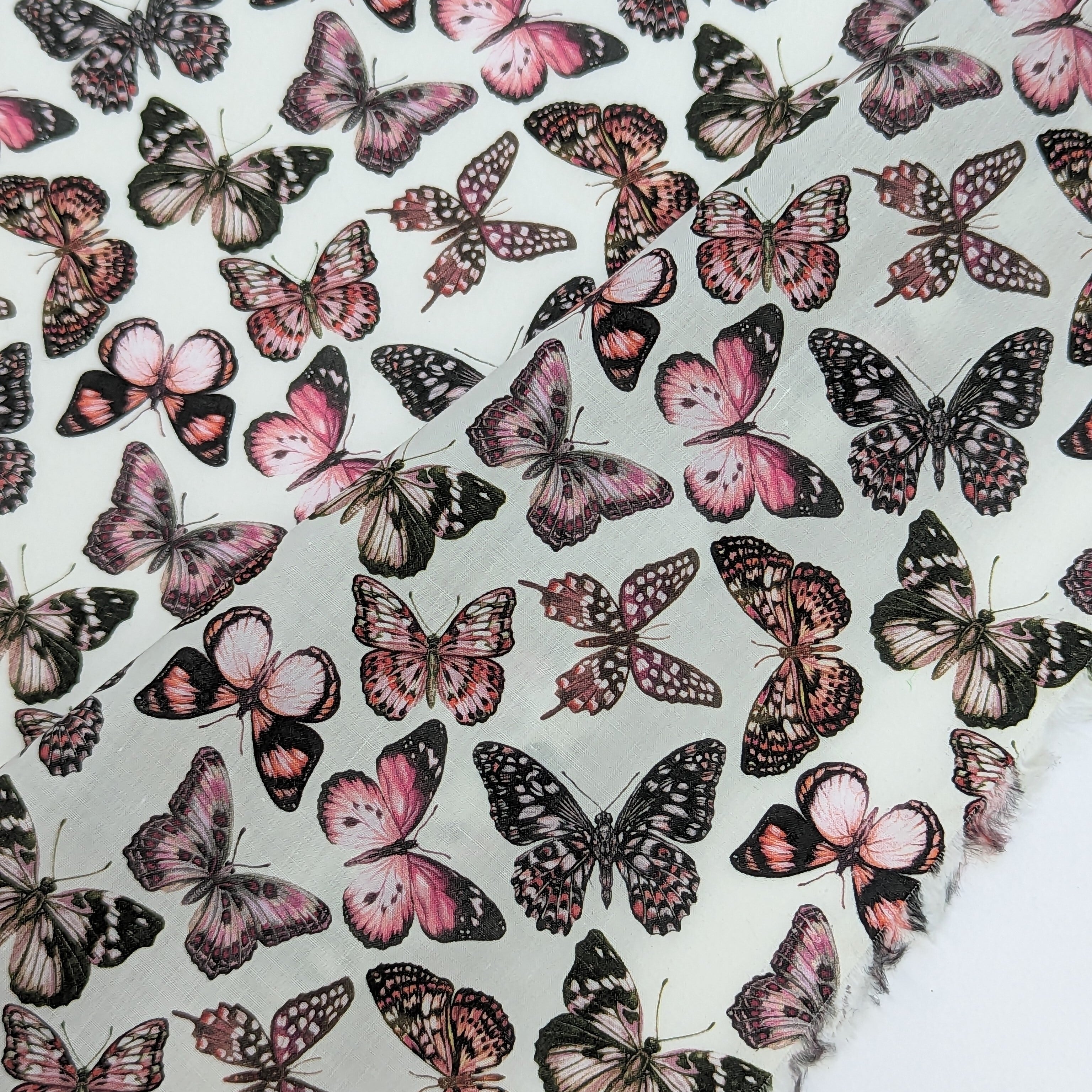◆輸入 リバティ LIBERTY タナローン Julie Butterfly Pink ジュリーバタフライ ピンク 約130×50cm