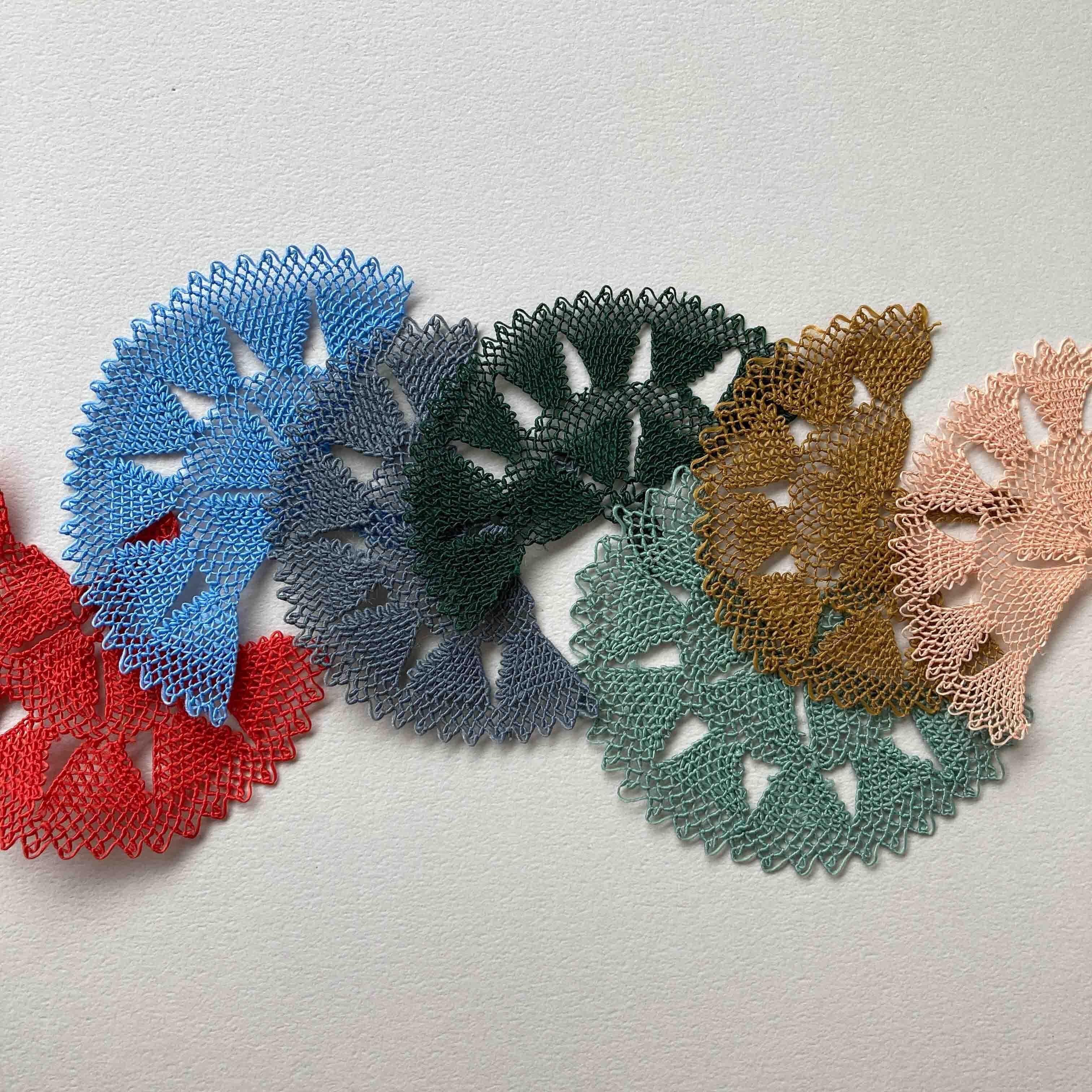 再入荷〉扇型手編みトルコオヤレース（シルク/7色） | Dua