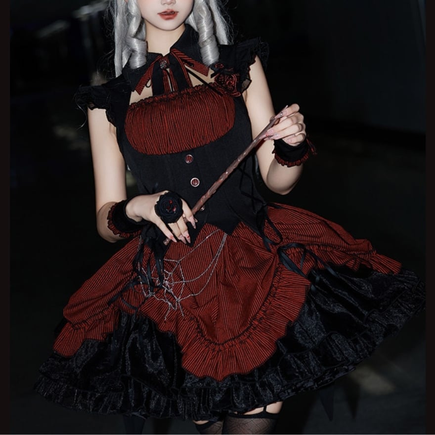 ゴスロリ 蜘蛛の巣ウエストチェーン Alice Girl 魔女シリーズ ゴシック