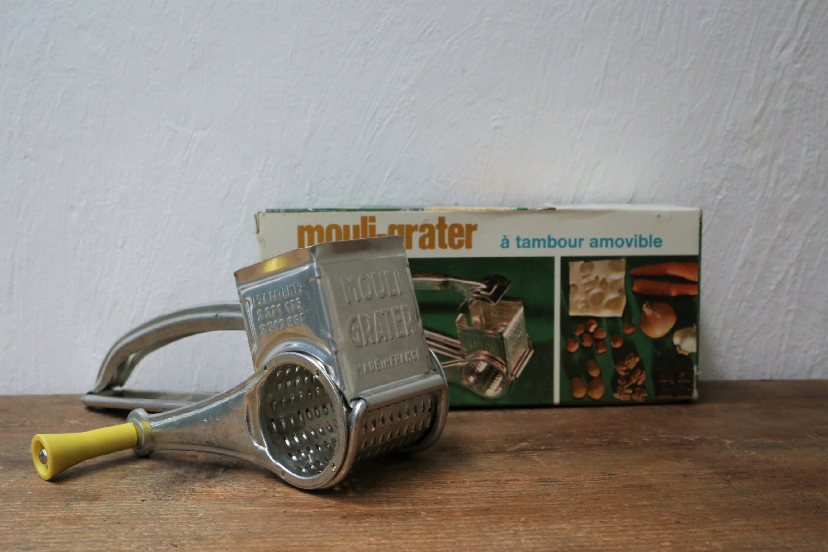 フランス アンティーク ヴィンテージ チーズグレーター チーズおろし おろし器 箱付き