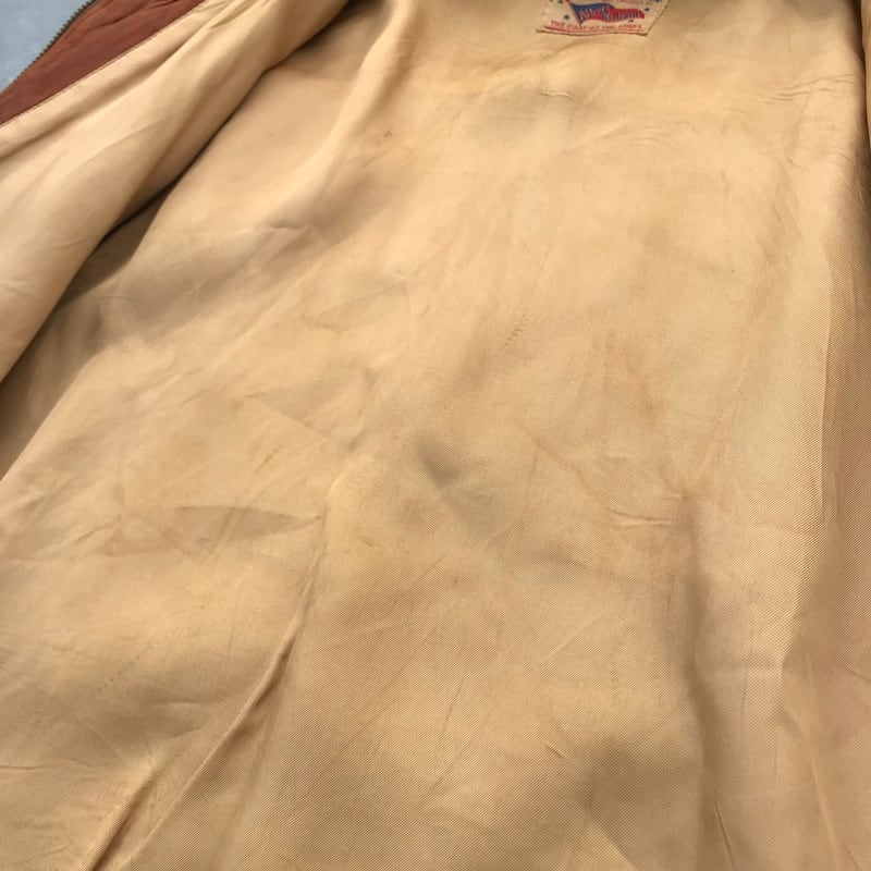 40's 50's Albert Richard アルバートリチャード ヌバックジャケット Action Fit ブラウン M位 TALON 希少  ヴィンテージ | agito vintage powered by BASE