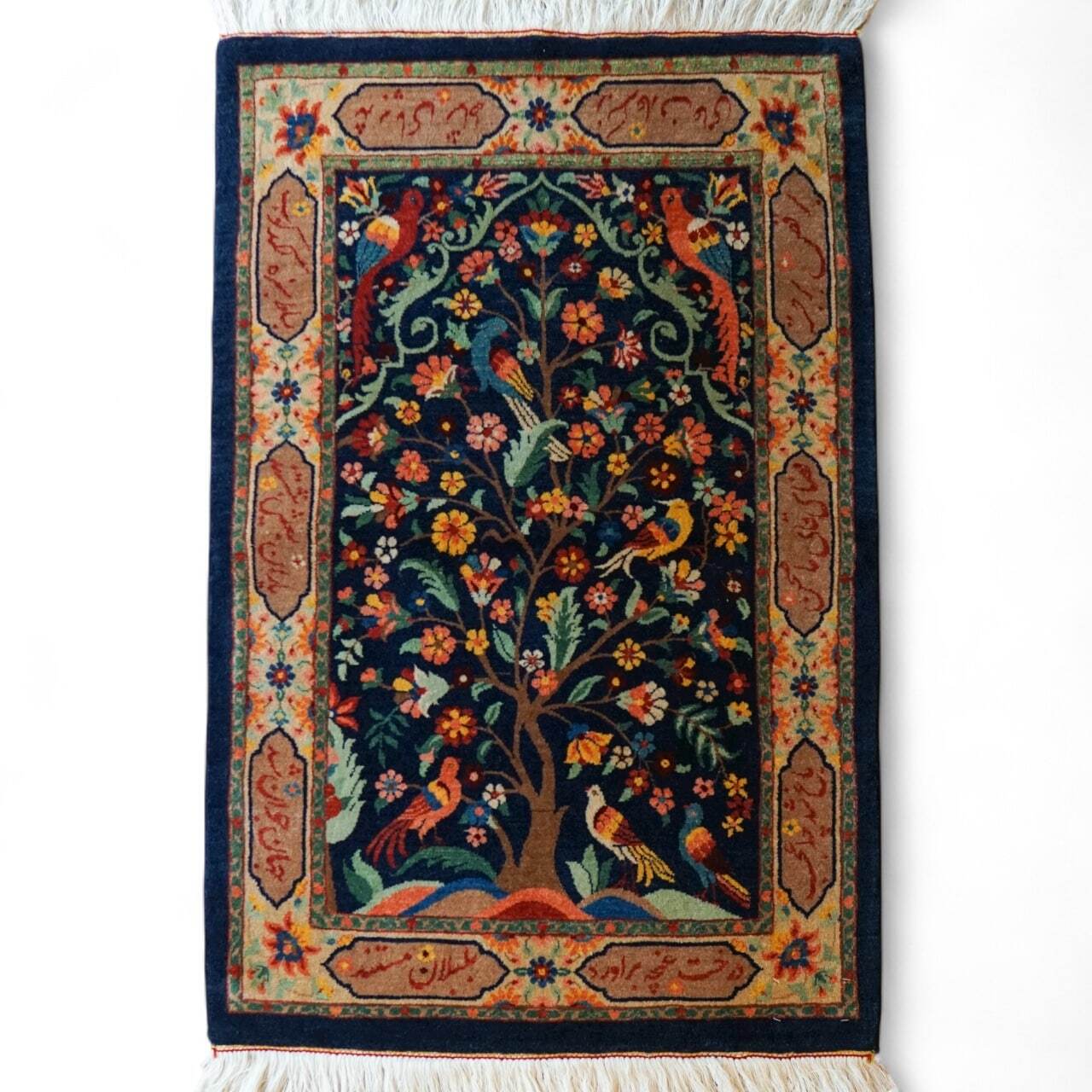 パキスタン手織り絨毯 トルクメンデザイン ピンク 127×81cm パキスタン手織り絨毯 トルクメンデザイン ピンク 127×81cm パキスタン