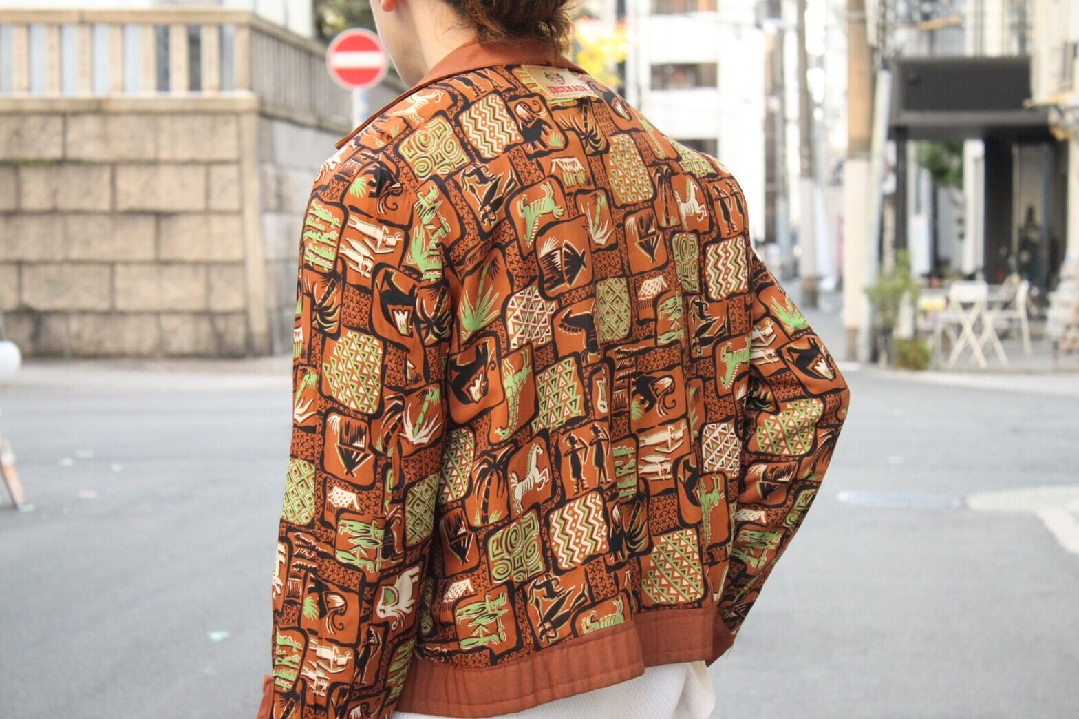 50s rayon gabardine jacket | VOLAR