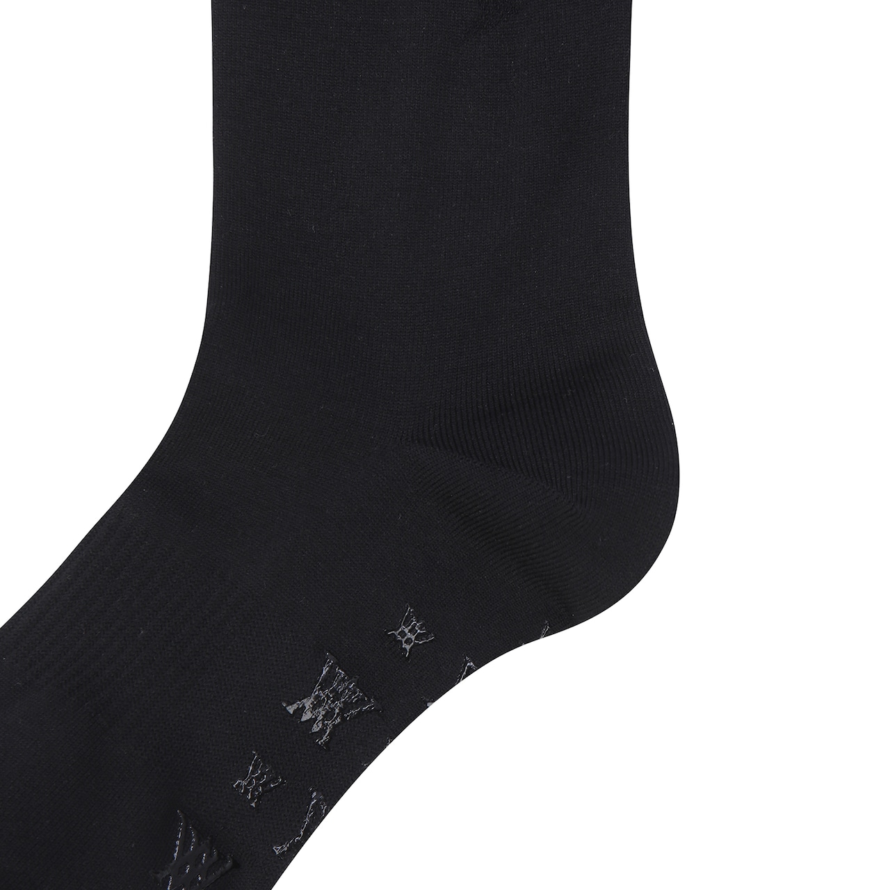 (W) SEE-THROUGH LOGO KNEE SOCKS [サイズ: F(AGEUWSC06BKF)] [カラー: BLACK]