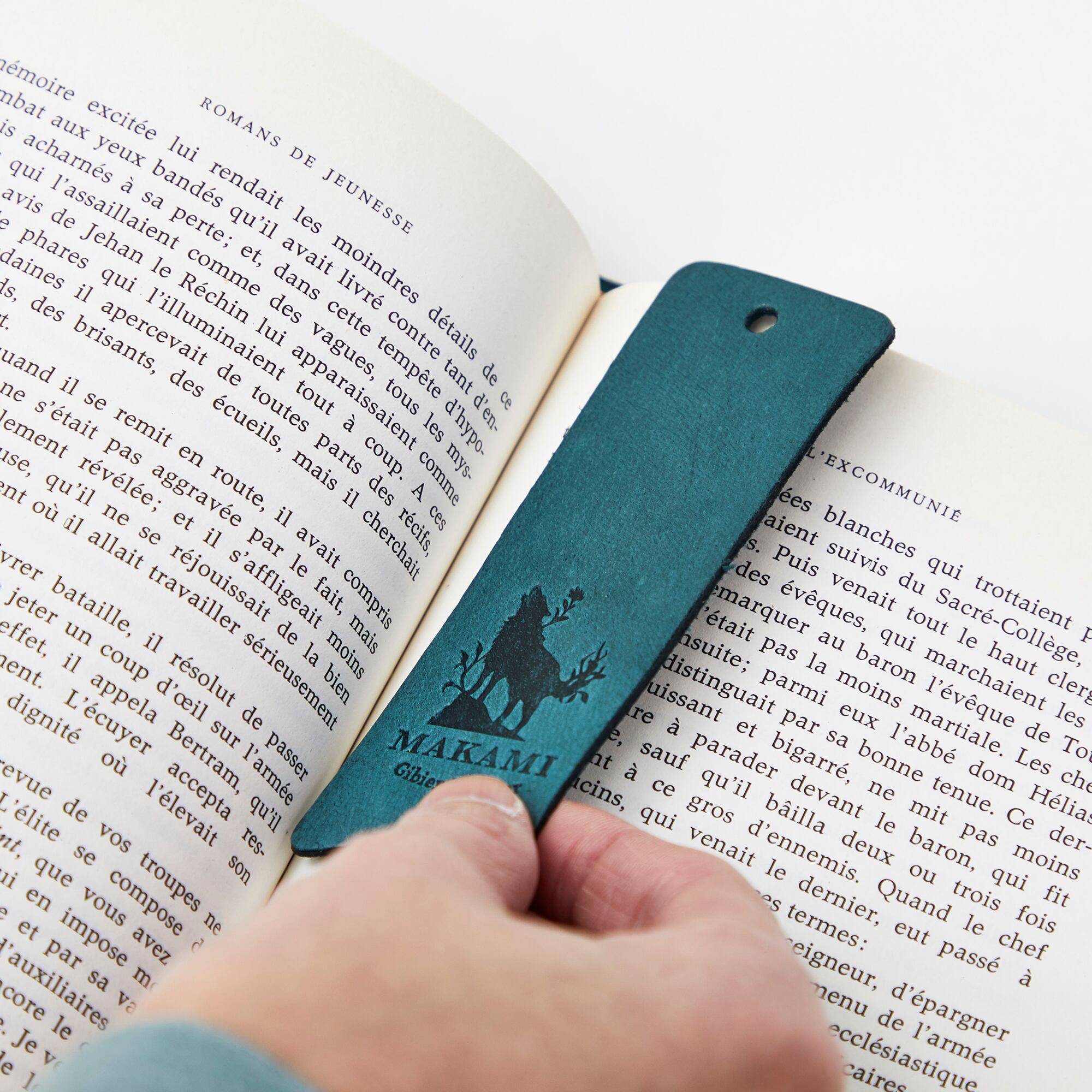 ブックカバー（鹿革）【カラー5色】（文庫サイズ） | makami