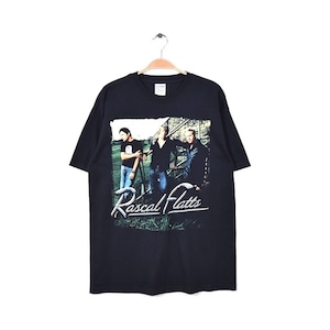 ラスカルフラッツ クルーネック ミュージック Tシャツ ロックTシャツ メンズM Rascal Flatts ツアーTシャツ 古着 @BB0472