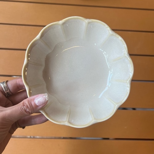 Vintage小鉢　White　美濃焼　ホワイト　ケーキ皿　ボウル　パスタ皿　深皿　和食器　陶器　織部