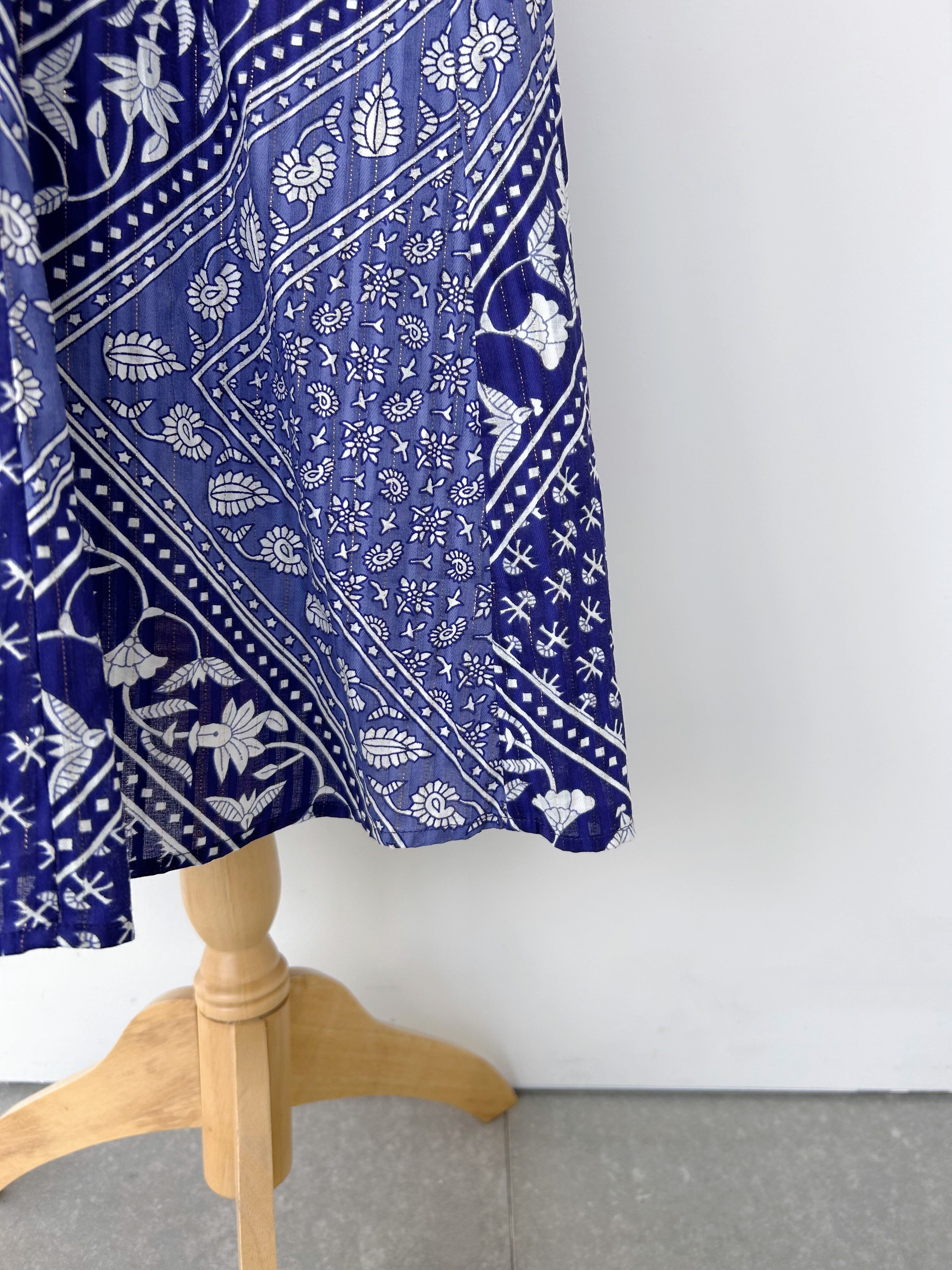 Sara mallika コットンルレックススカーフプリントドレス Sara mallika コットンルレックススカーフプリントドレス Sara mallika