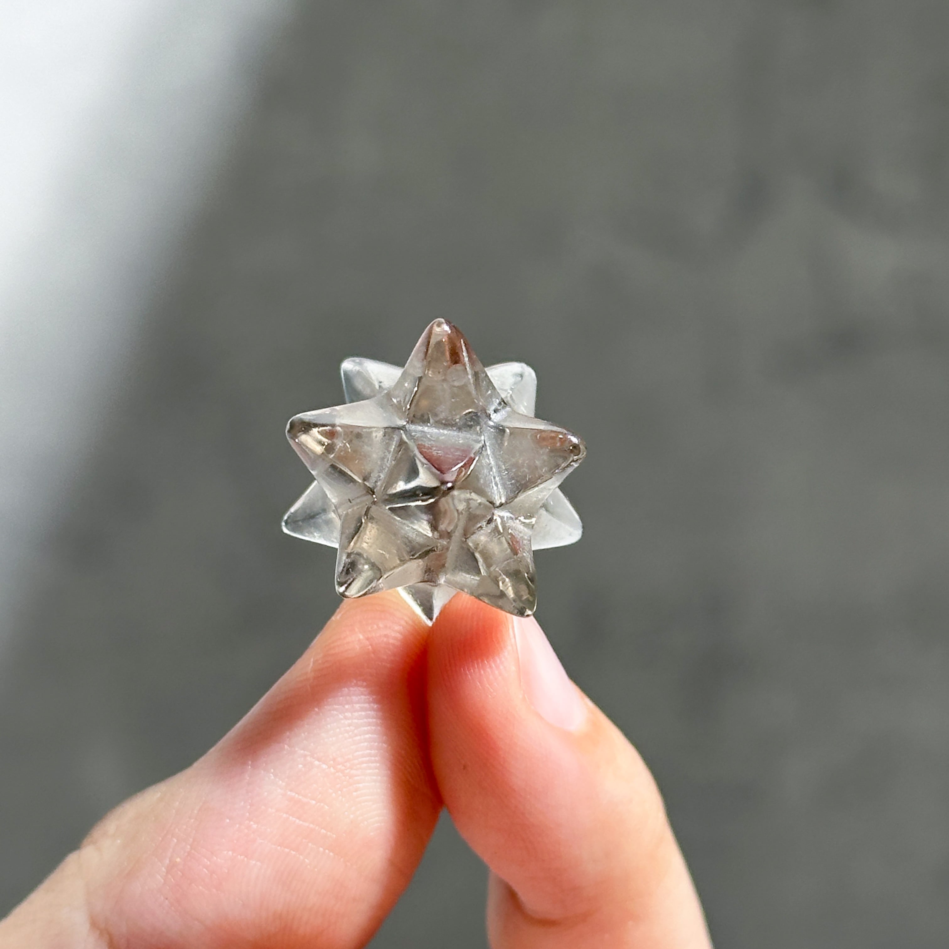 スモーキークォーツ♡カクカクハート♡No.2276 スモーキークォーツ