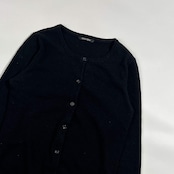 カシミヤ100% RICH MIX リッチミックス ニット カーディガン M/ブラック レディース