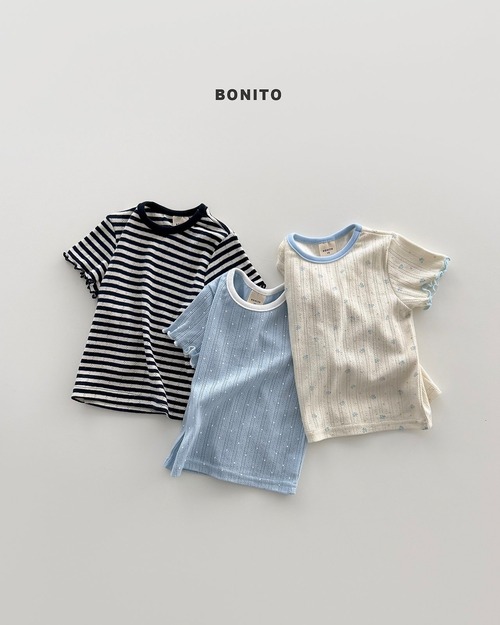 [BONITO] Bloom Eyelet Tee / [보니토] 블룸아일렛티