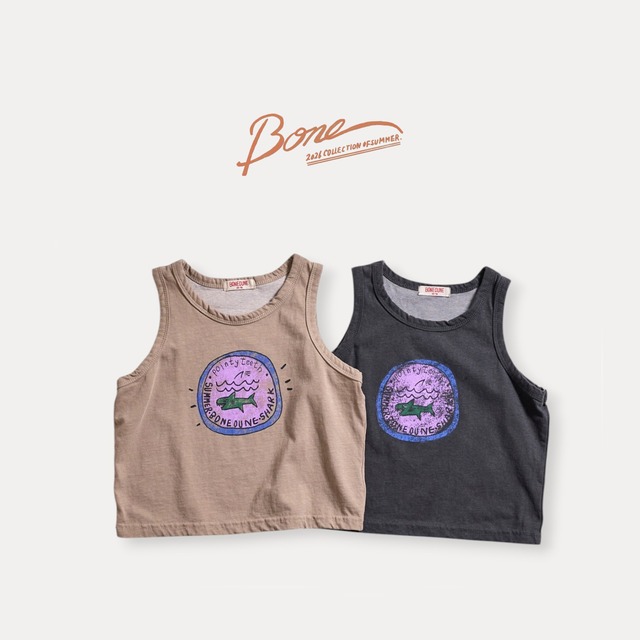 shark wide top【BONEOUNE】※7月中旬〜下旬発送予定