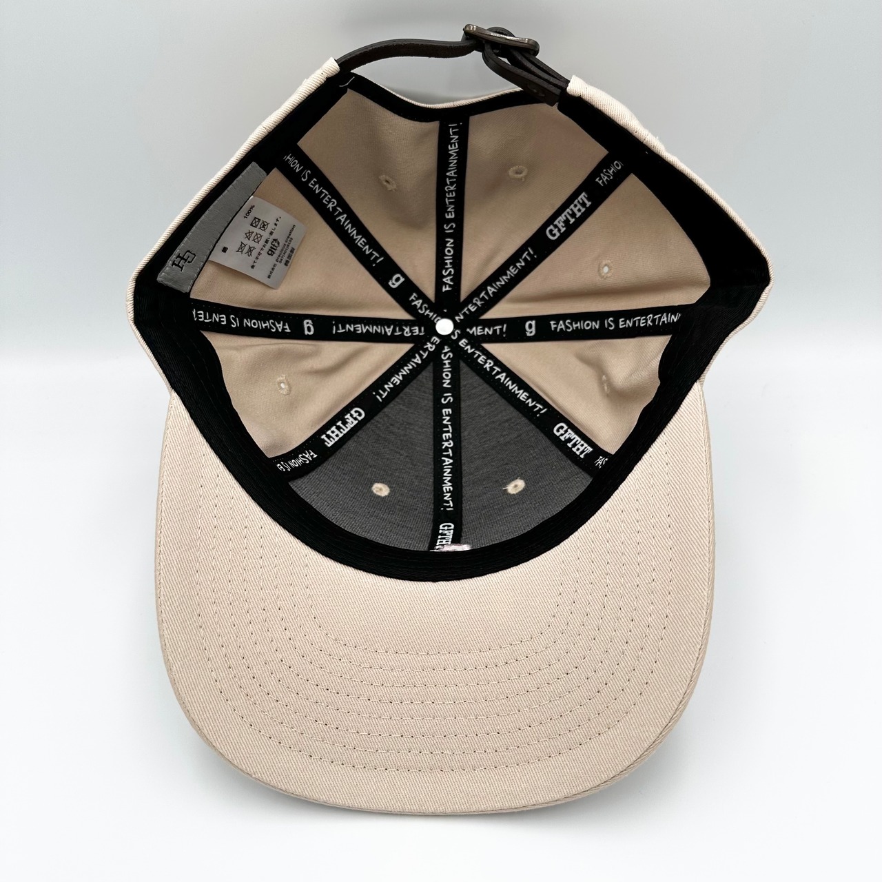 【gifthat オリジナル】gifthat 8panel cap BEG-blu