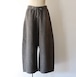nonnotte " Knit Pants Extra Wide ( YAKNatural×TopGray ) "