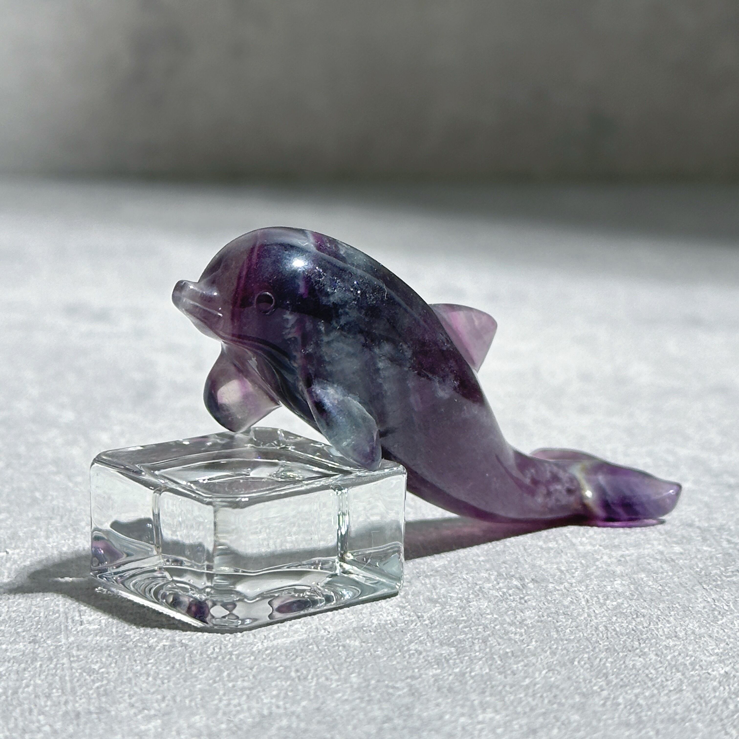 レインボーフローライト イルカ11◇Fluorite◇天然石・パワーストーン