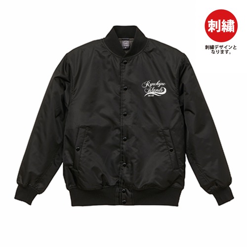 Ryukyu Islands Logo Stadium jacket【Black】