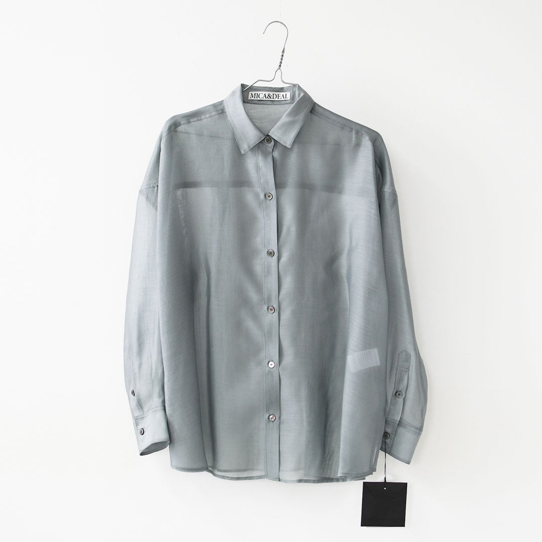 MICA&DEAL [マイカアンドディール] sheer shirt [0126101043] シアー