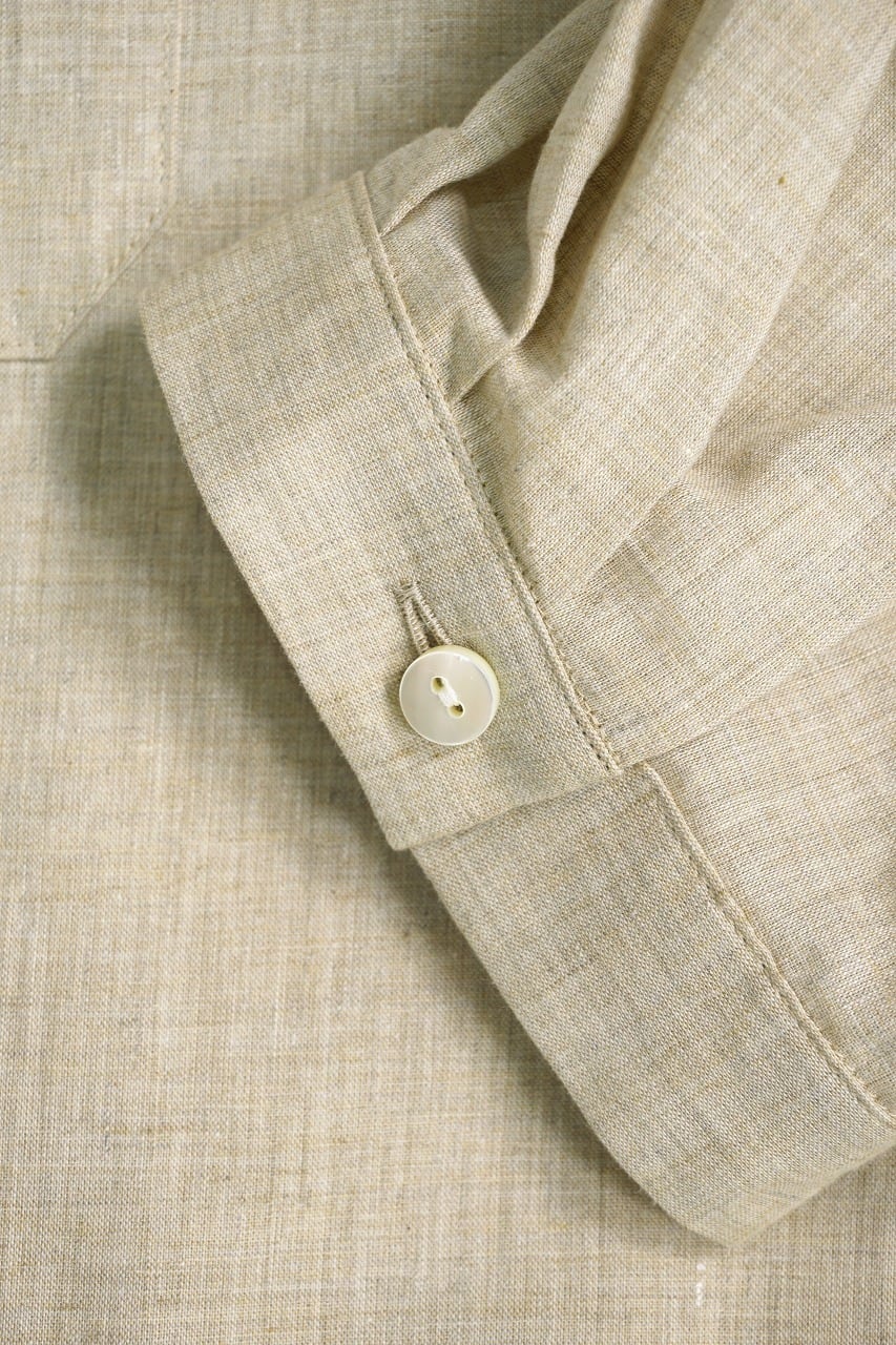 OG Co. Li. Chambray Open Collar Shirt