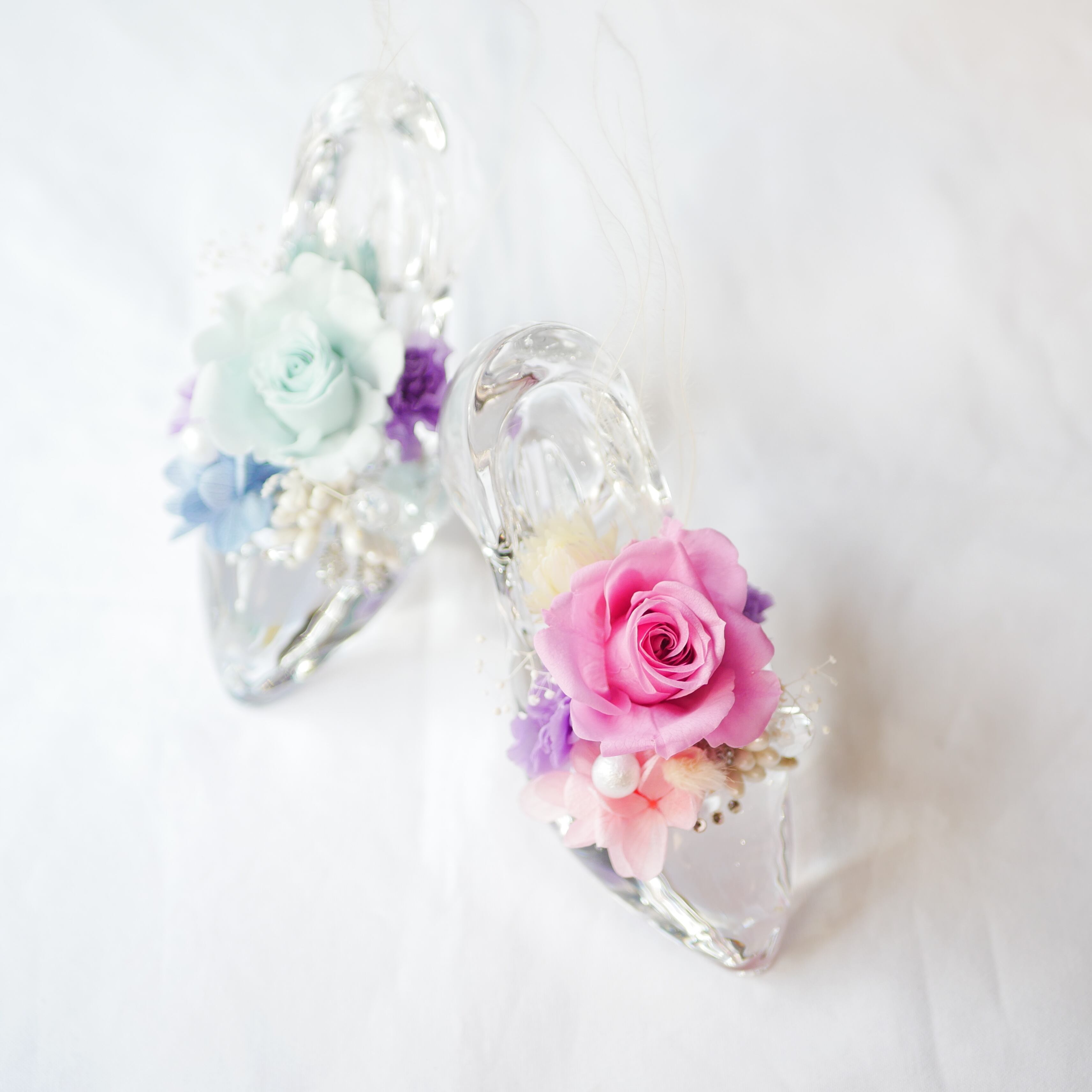 ガラスの靴アレンジメント ケース付き